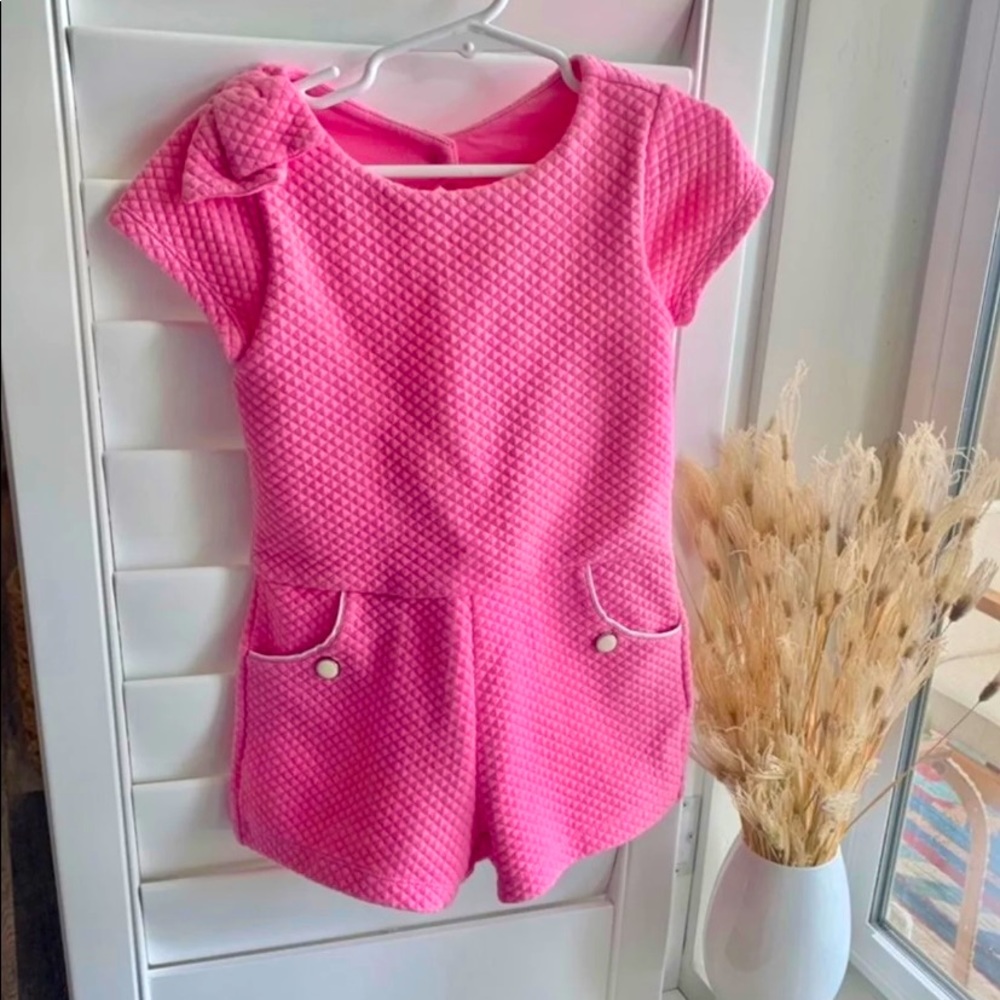 Janie and Jack Pink Romper Size 4T